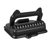 Placa De Aparcamiento Temporal |11,5x3,5 Cm Para Vehículo | Instalación Rápida De Número De Teléfono Temporal Con Soporte Para Móvil - Para Decoración De Coches Y