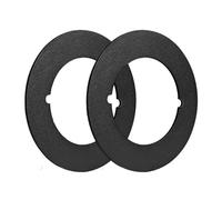 Placa de fijación de manija de puerta: diseño de acero inoxidable, construcción duradera de 2 mm de espesor, 8,9 cm de diámetro | Para el hogar, cocina, sala de estar, cubierta de pestillo de