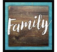 Placa DEXSA - Expresiones Simples - Familia (19 x 19 cm) | Fabricada en EE. UU.