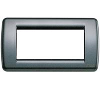 Placc.rondo'metallo 4p antrac.