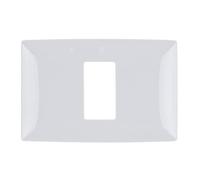 Placca 1 modulo centrale bianca - serie Elmark Lecce