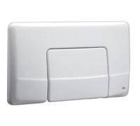 Placca 1 Scarico Per Cassetta Diamante E Giada - Bianca