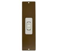 PLACCA 165 MM BRONZO CON PULSANTE COPRI AVVOLGITORE MOTORE TAPPARELLA TAPPARELLE