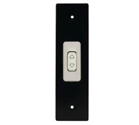 PLACCA 165 MM NERO CON PULSANTE COPRI AVVOLGITORE MOTORE TAPPARELLA TAPPARELLE