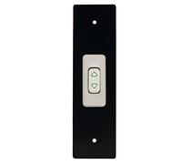 PLACCA 185 MM NERO CON PULSANTE COPRI AVVOLGITORE MOTORE TAPPARELLA TAPPARELLE