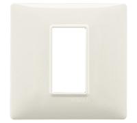 Placca 1M bianco granito per scatola rotonda Vimar Plana 14641.06