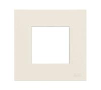 Placca 2 Moduli Abb Zenit Z2271.1 BL Policarbonato Bianca Z0200BL