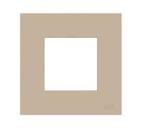 Placca 2 Moduli Abb Zenit Z2271.1 CV Policarbonato Champagne Z0200CV