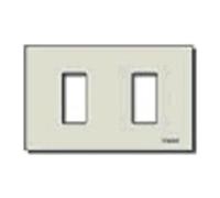 VIMAR, 08636 Serie 8000 Placca 2 moduli standard, alluminio anodizzato, per scatole da incasso rettangolari unificate 3 modulifissaggio a scatto, oro. Per supporto 08531