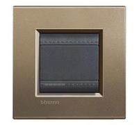Placca 2 posti Square Bticino Living LNA4802SQ