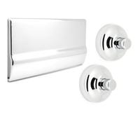 PLACCA 2 ROSONI BOTTONI e PROLUNGA PUCCI CROMATO 80007522