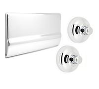 PLACCA 2 ROSONI BOTTONI e PROLUNGA PUCCI CROMATO 80007522