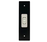 PLACCA 205 MM NERO CON PULSANTE COPRI AVVOLGITORE MOTORE TAPPARELLA TAPPARELLE
