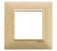 Placca 2M acero per scatola rotonda Vimar Plana 14642.61