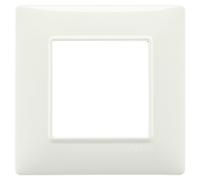 Placca 2M avorio per scatola rotonda Vimar Plana 14642.02
