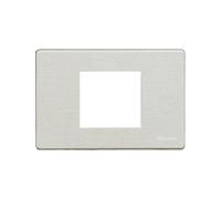 Bticino 503/23A/X Placca Magic 2 posti, Ossido