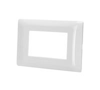 Placca 3 moduli 503 in plastica bianca compatibile anche con BTicino Matix