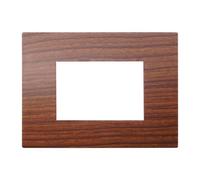 Placca 3 moduli 503 in plastica radica compatibile anche con Vimar Arké