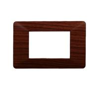 Placca 3 moduli 503 in plastica radica compatibile anche con Vimar Plana