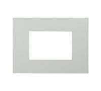 Placca 3 moduli 503 in plastica sabbia compatibile anche con Vimar Arké