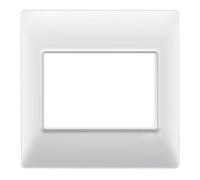 Placca 3 moduli BS bianco - serie Vimar Plana