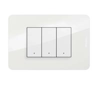 Placca Bticino MatixGO 3 moduli bianca JA4803JW