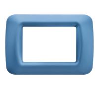 Placca 3 moduli Gewiss Top System azzurro cielo Azzurro cielo