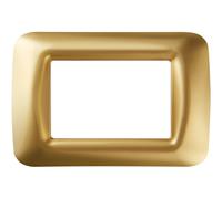 Placca 3 moduli Gewiss Top System oro antico Oro anticato