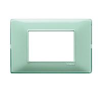 Placca 3 moduli reflex menta - serie Vimar Plana