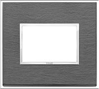 Vimar Placca Eikon Evo 21653.52 Ardesia a spacco 3 moduli