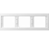 Placca 3 posti orizzontale bianco neve K.1 13737009
