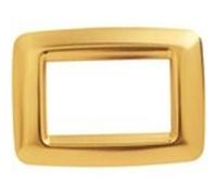 Placca 3 Posti Oro Antico Playbusyoung ( Gewiss Cod. Gw32763 )