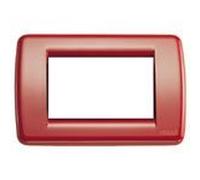 PLACCA 3 POSTI ROSSA VIMAR IDEA RONDO' 16753.04