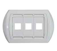 Placca 3 uscite RJ45 -new BI