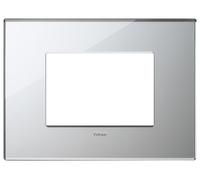 Placca 3 moduli, cristallo, argento ghiaccio vimar 22653.75
