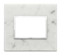 Placca 3M bianco di Carrara Vimar Eikon Evo 21653.51