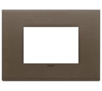 Placca 3M bronzo scuro spazzolato Vimar 22653.12