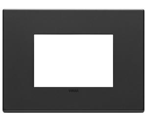 Placca 3M grigio antracite Vimar 22653.03 METALLO 3 POSTI Eikon EXÉ PER 21613
