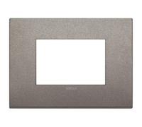 PLACCA 3M METALLO TITANIO MATT VIMAR ARKE' 3 MODULI 19653.04 Metallo-Titanio ...