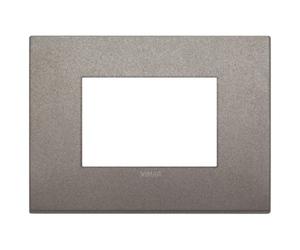PLACCA 3M METALLO TITANIO MATT VIMAR ARKE' 3 MODULI 19653.04 Metallo-Titanio ...