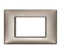 Placca 3M nichel perlato Vimar Plana 14653.74