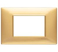 Vimar Plana placca 3 moduli colore oro opaco 14653.25