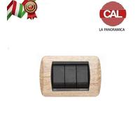 PLACCA 3P LEGNO ROVERE SBIANCATO COMPATIBILE LIVING INTERNATIONAL 675