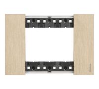 Placca 3P Oro Living Now ( Bticino Cod. Ka4803Zw )