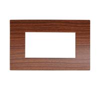 Placca 4 moduli 504 in plastica radica compatibile anche con Vimar Arké