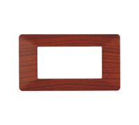 Placca 4 moduli 504 in plastica radica compatibile anche con Vimar Plana