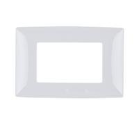 Placca 4 moduli bianca - serie Elmark Lecce