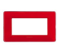 Placca Bticino Matix 4 moduli corallo AM4804CRD