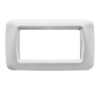 Placca 4 moduli Gewiss Top System bianco nuvola