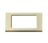 PLACCA 4 POS.BIANCO BASIC (GEWISS cod. GW22003)